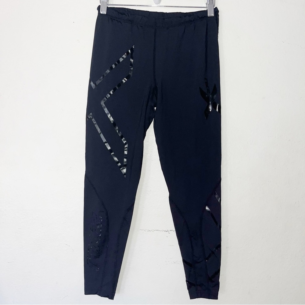 2XU Black Leggings with Reflective Accents